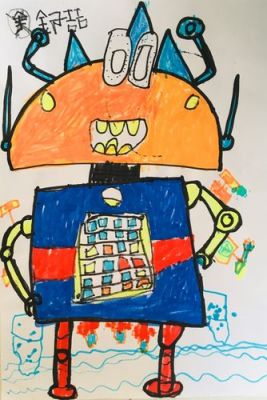 小学生二年机器人画（2年级绘画机器人）-图3