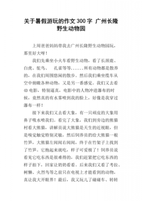 小学生写广州长隆游玩（广州长隆作文300字四年级）-图3