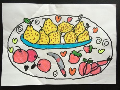 小学生画画好吃的水果拼盘（小学生画画好吃的水果拼盘图片大全）
