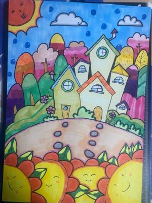 小学生美丽家园主题的获奖绘画作品（小学生美丽家园主题的获奖绘画作品怎么写）-图1